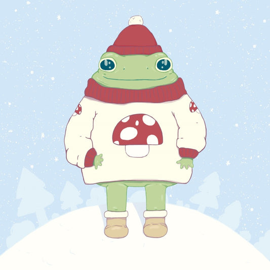 FREE DOWNLOAD: Christmas Frog Phone Wallpaper - Paperfrog