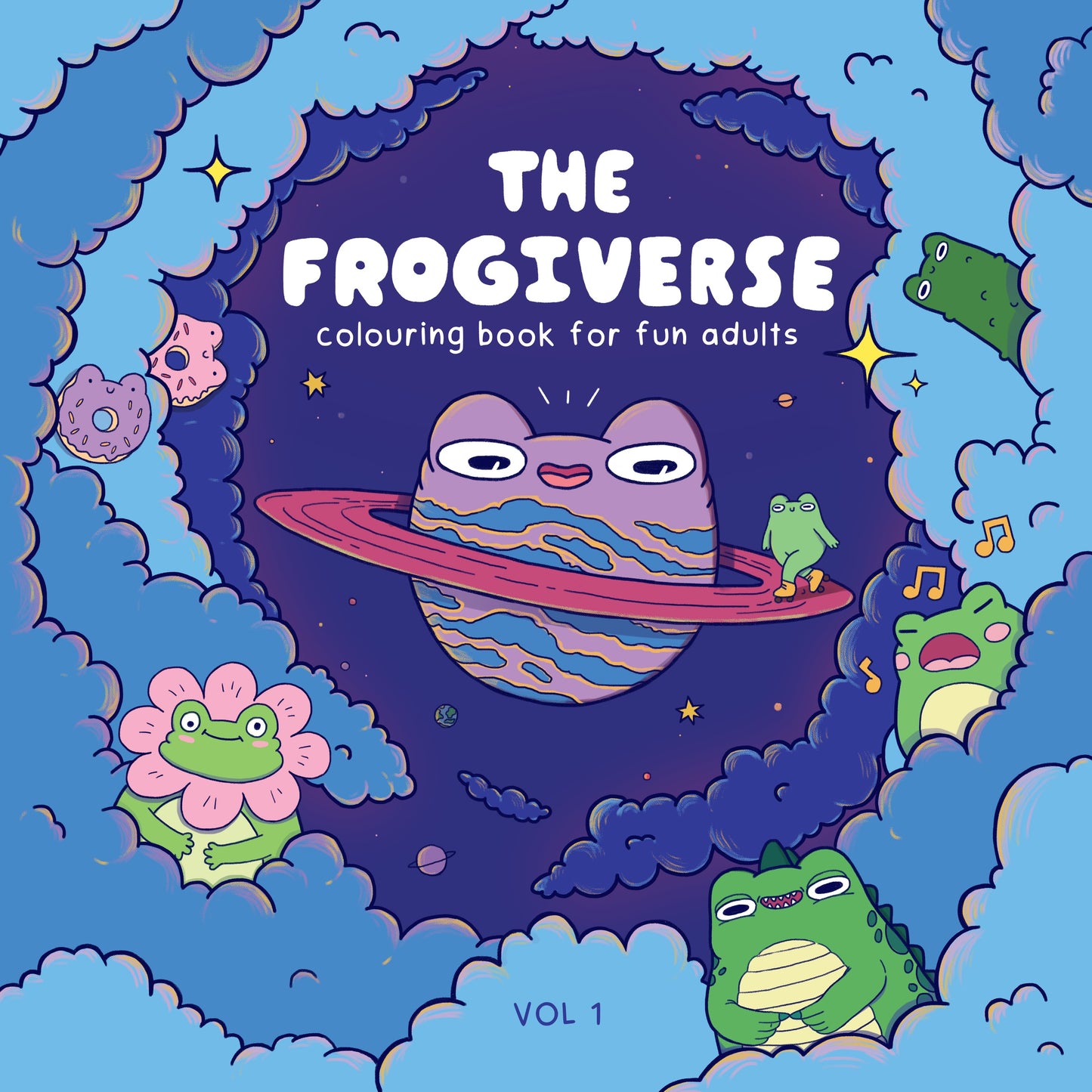 The Frogiverse - Colouring Book For Fun Adults