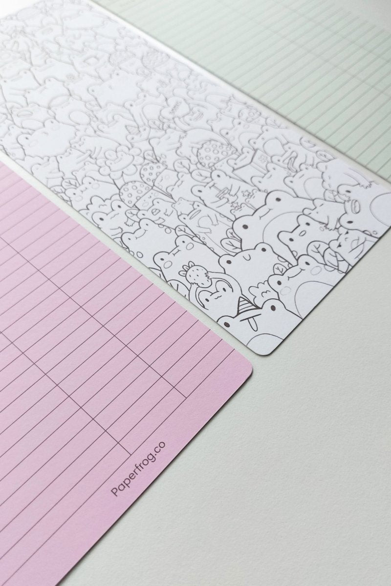 Jumbo Colouring Bookmark - 80 frogs - Paperfrog - bookmarks