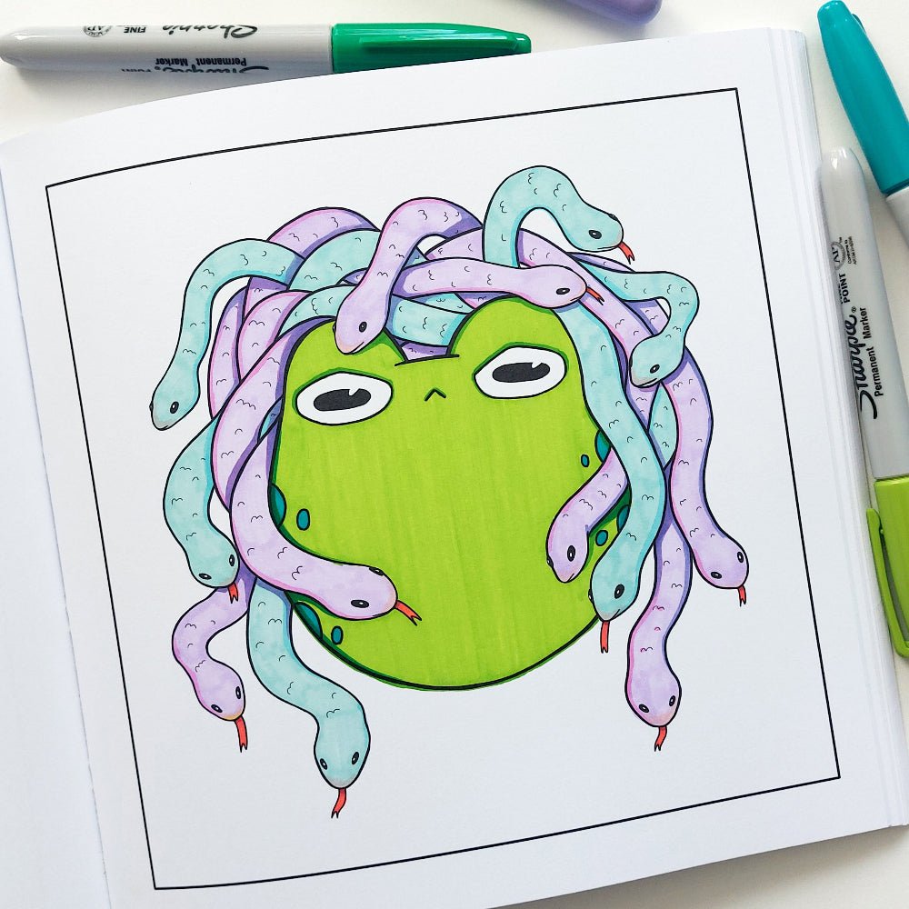 The Frogiverse - Colouring Book For Fun Adults - Paperfrog - Colouring Book