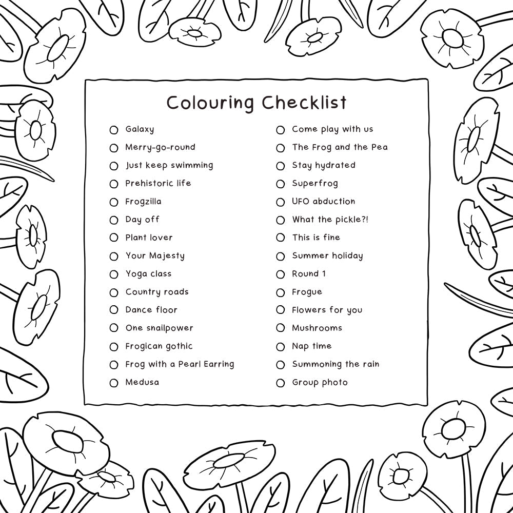 The Frogiverse - Colouring Book For Fun Adults - Paperfrog - Colouring Book