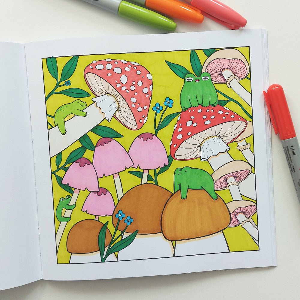 The Frogiverse - Colouring Book For Fun Adults - Paperfrog - Colouring Book