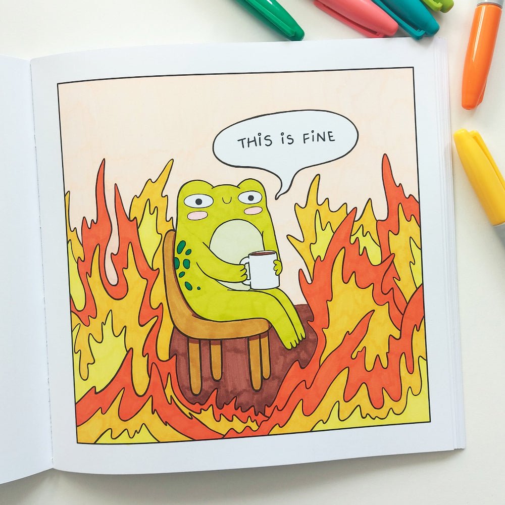 The Frogiverse - Colouring Book For Fun Adults - Paperfrog - Colouring Book
