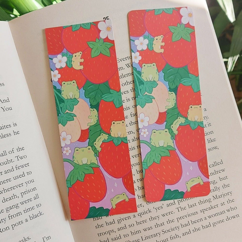 Strawberry Paradise Bookmark - Paperfrog - Bookmark
