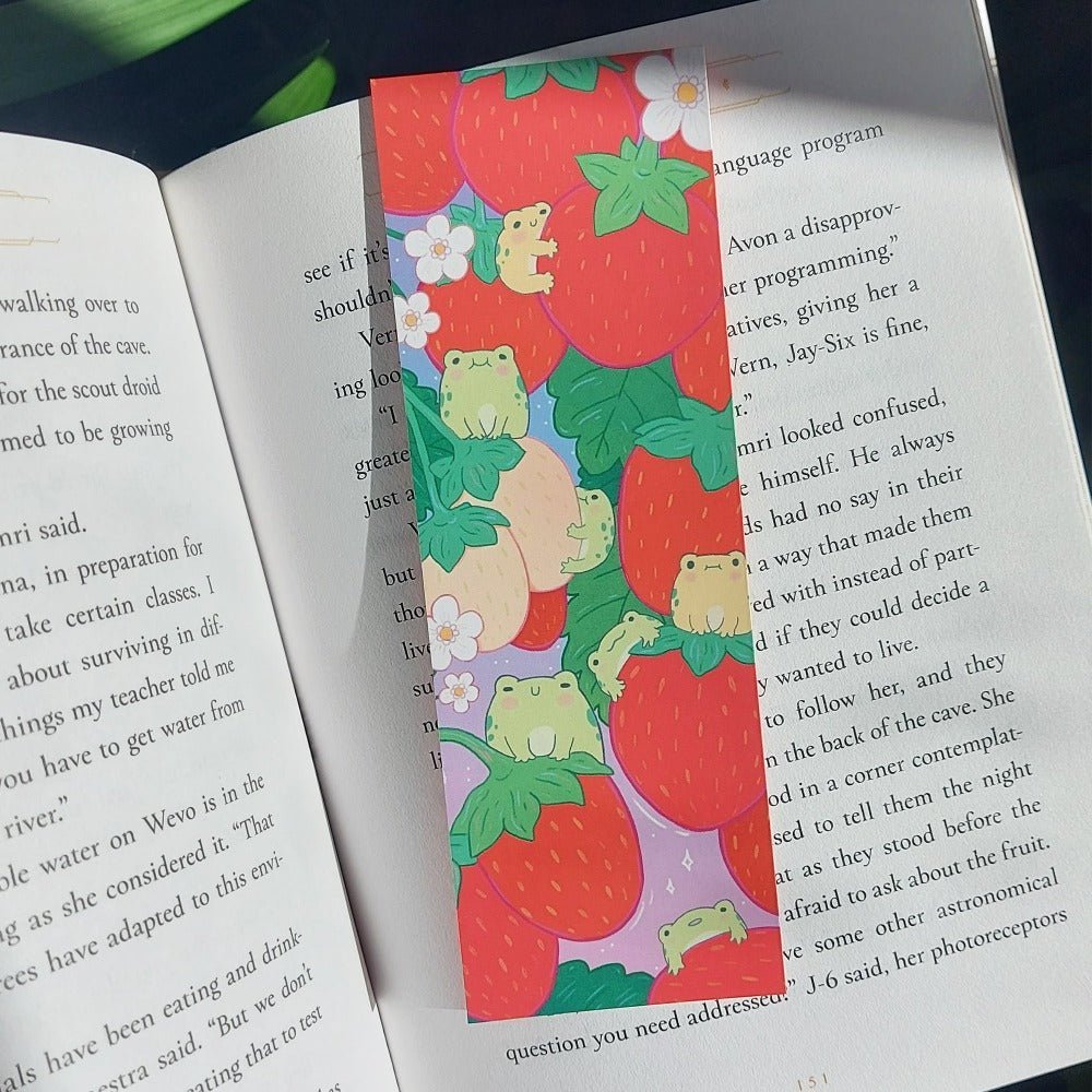 Strawberry Paradise Bookmark - Paperfrog - Bookmark