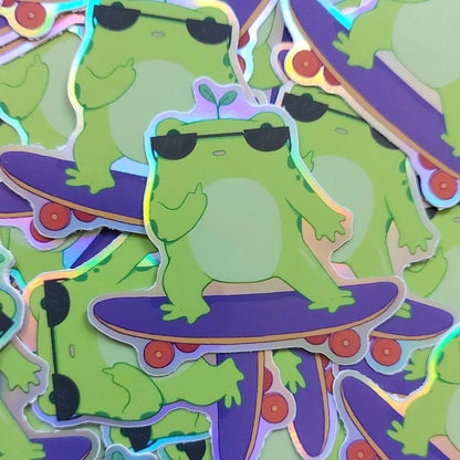 They see me rollin' holographic sticker