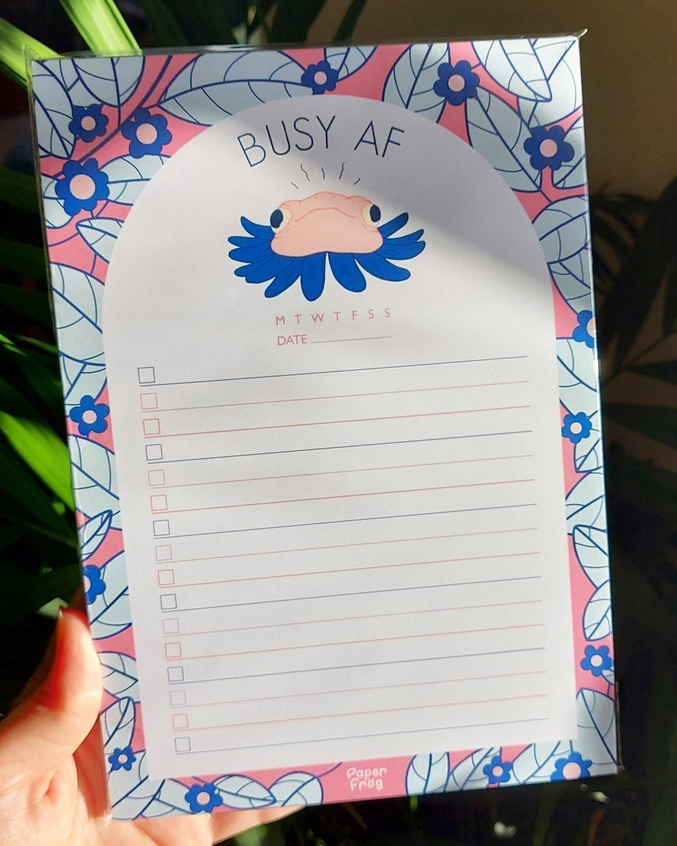 A5 Notepad "Busy AF" - Paperfrog - Notepad