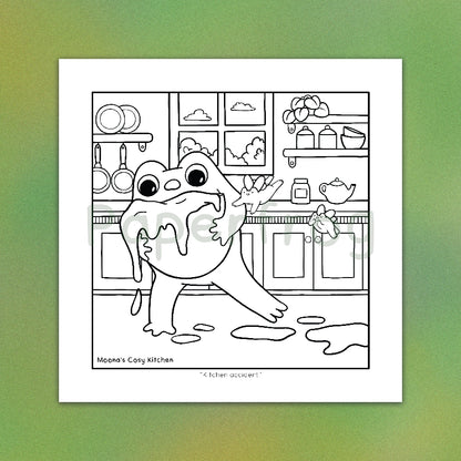 Moona's Cosy Kitchen: Whimsical treats & Mischievous Frobbits Colouring Book