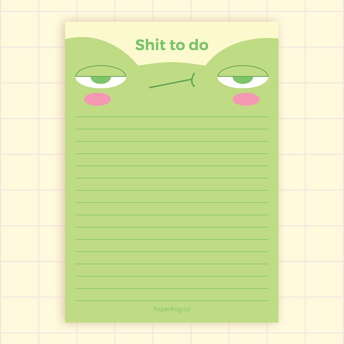 COMING SOON - "Shit to do" A6 notepad - Paperfrog - Notepad