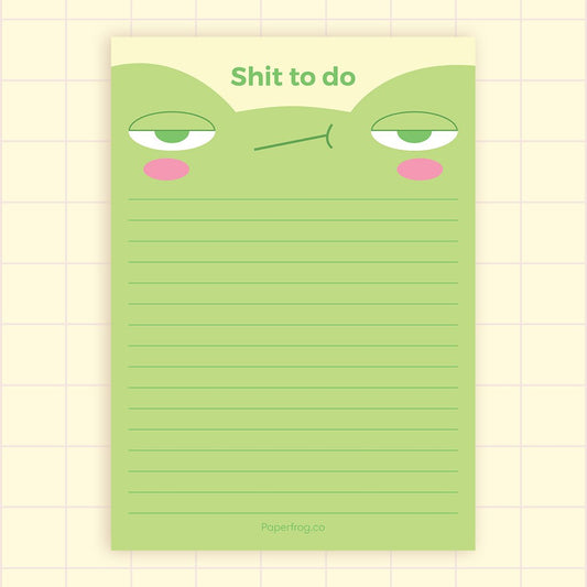 COMING SOON - "Shit to do" A6 notepad - Paperfrog - Notepad