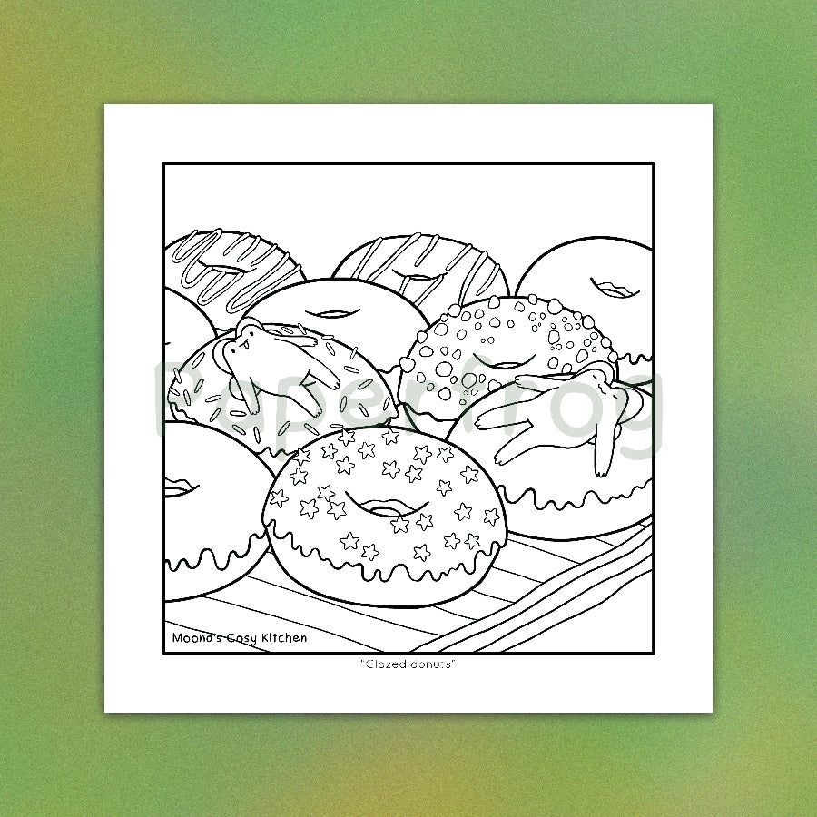 Moona's Cosy Kitchen: Whimsical treats & Mischievous Frobbits Colouring Book