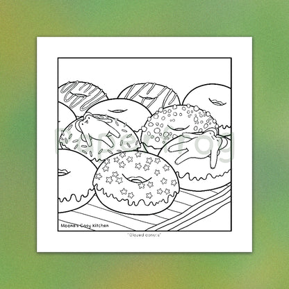 Moona's Cosy Kitchen: Whimsical treats & Mischievous Frobbits Colouring Book