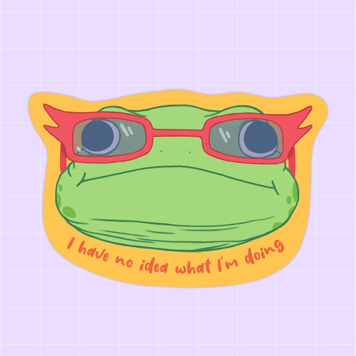 "I have no idea what I'm doing" glossy sticker - Paperfrog - Stickers