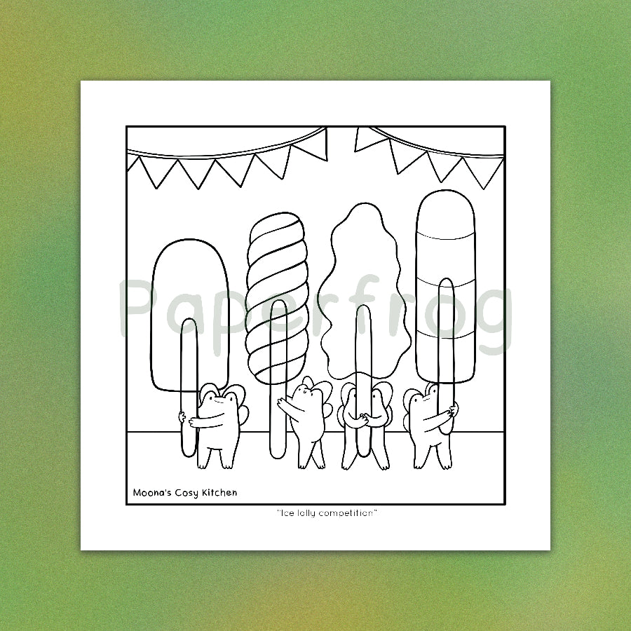 Moona's Cosy Kitchen: Whimsical treats & Mischievous Frobbits Colouring Book