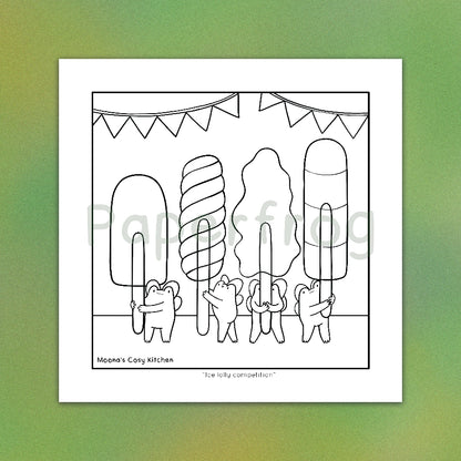 Moona's Cosy Kitchen: Whimsical treats & Mischievous Frobbits Colouring Book