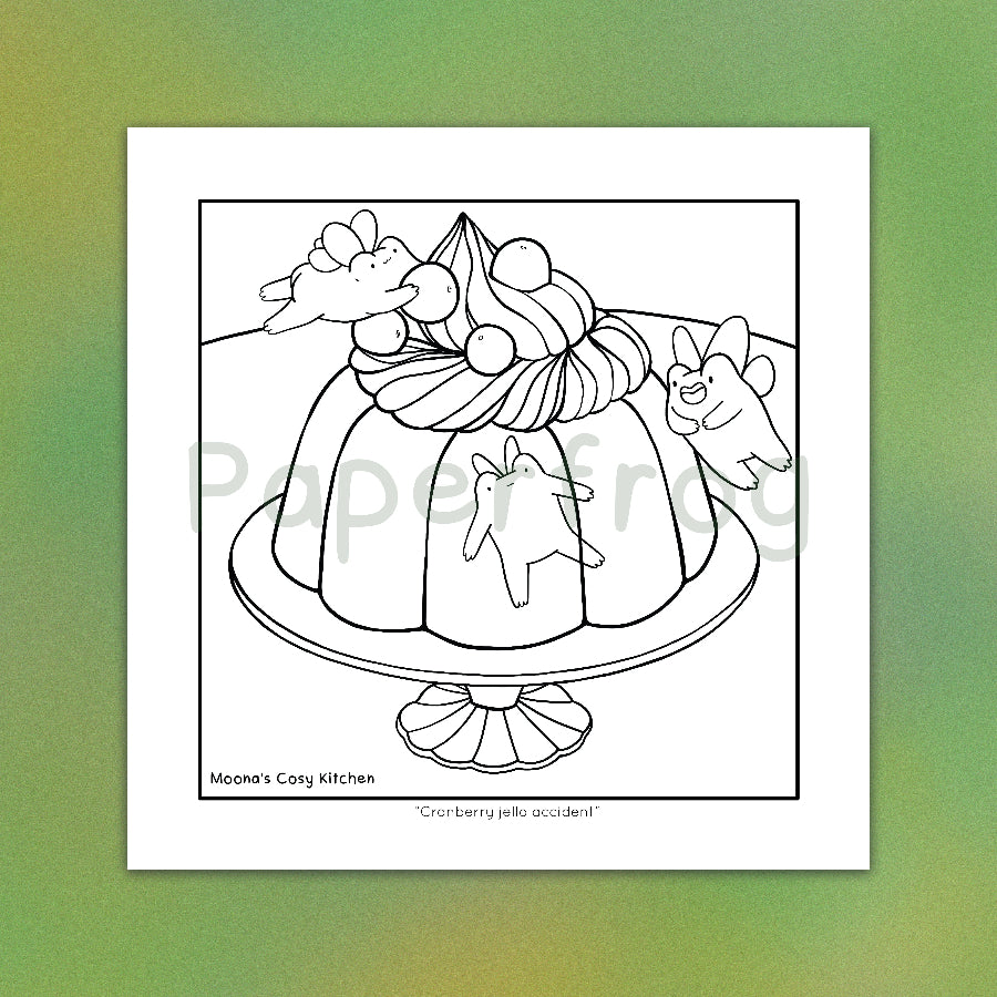 Moona's Cosy Kitchen: Whimsical treats & Mischievous Frobbits Colouring Book