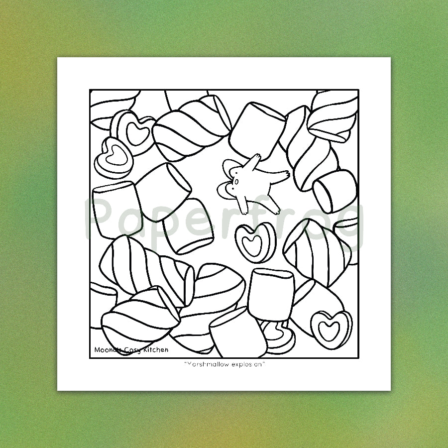 Moona's Cosy Kitchen: Whimsical treats & Mischievous Frobbits Colouring Book