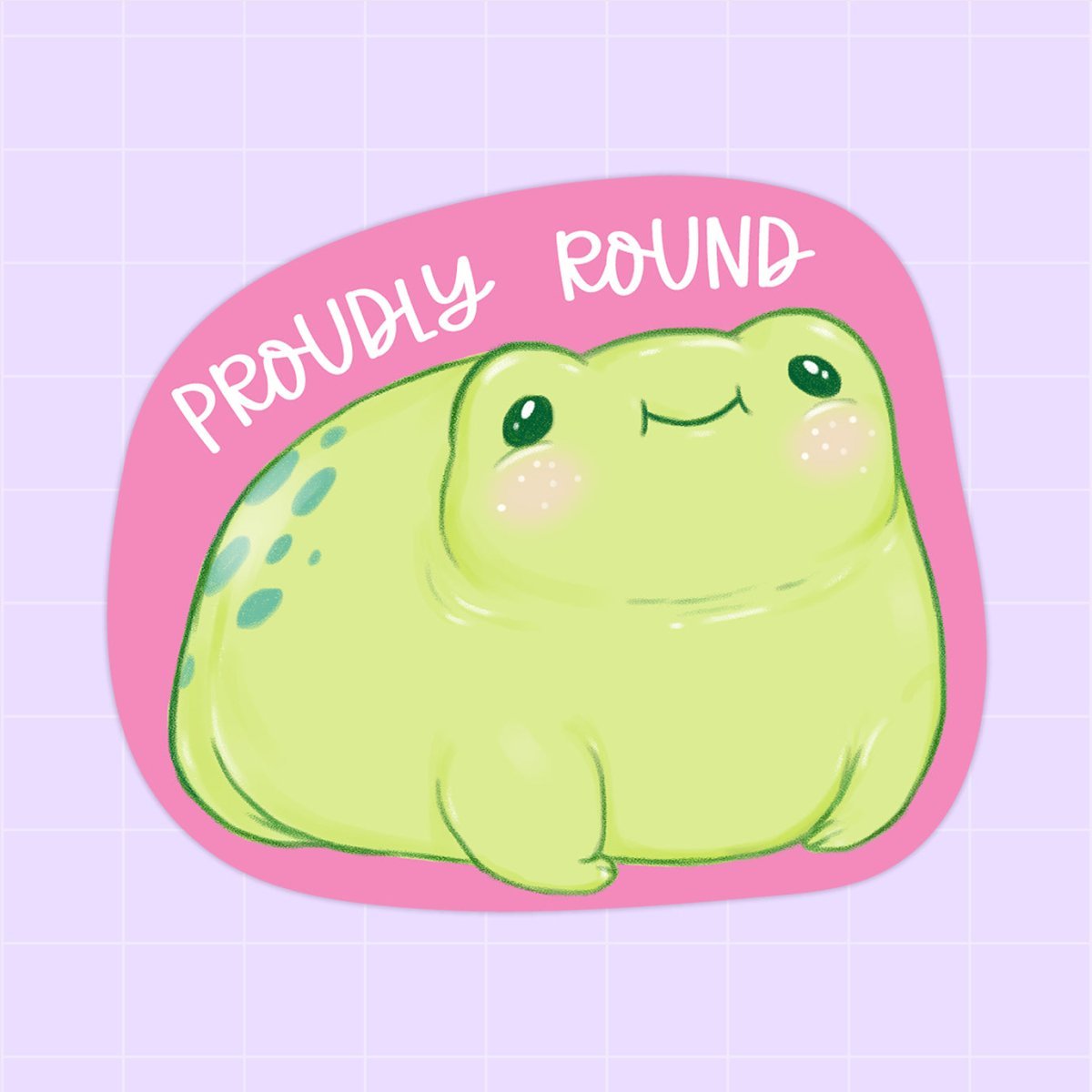 "Round Froggy" glossy sticker - Paperfrog - Stickers