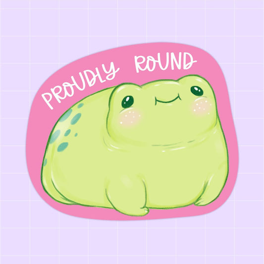 "Round Froggy" glossy sticker - Paperfrog - Stickers