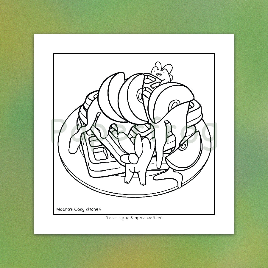 Moona's Cosy Kitchen: Whimsical treats & Mischievous Frobbits Colouring Book
