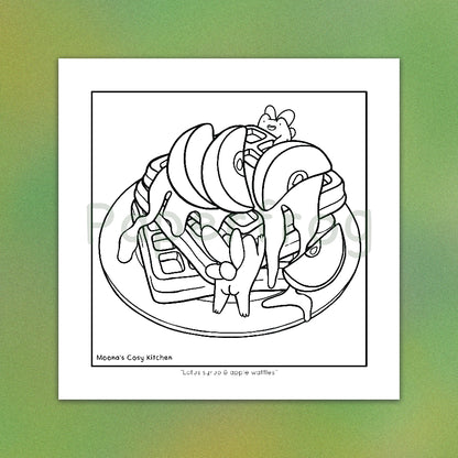 Moona's Cosy Kitchen: Whimsical treats & Mischievous Frobbits Colouring Book