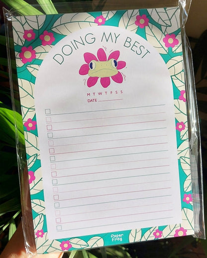 A5 premium paper notepad "Doing My Best" by Paperfrog