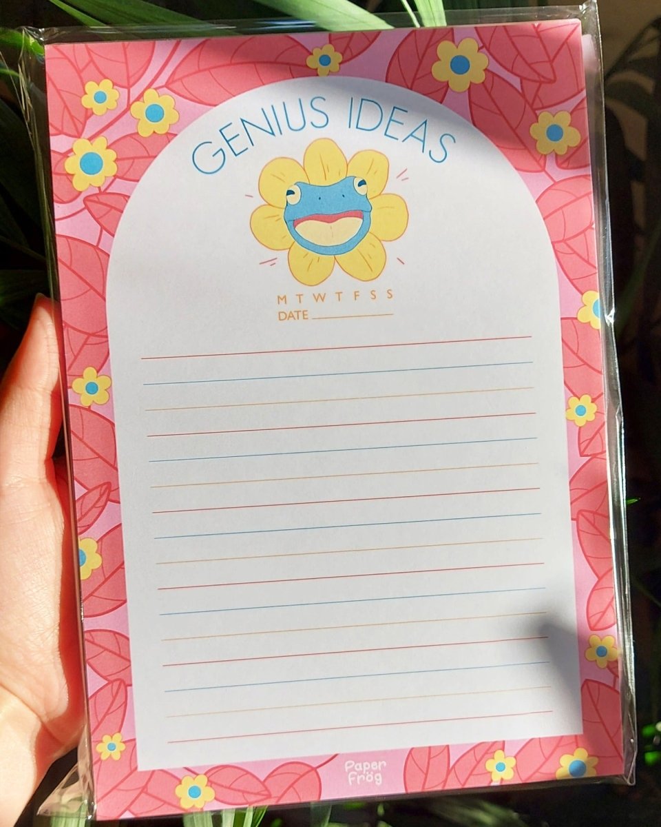 notepad for uni, stationery shop, new stationery shop, cute notepads, best notepads, work to do list, planner, daily planner, super stationery shop, frogs, froggy, man i love frogs, funny merch