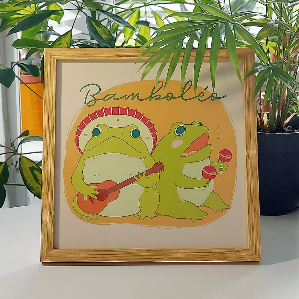 colourful frog print, art print posters, print art print, frog art, cute stationery, funny art, funny merch, 