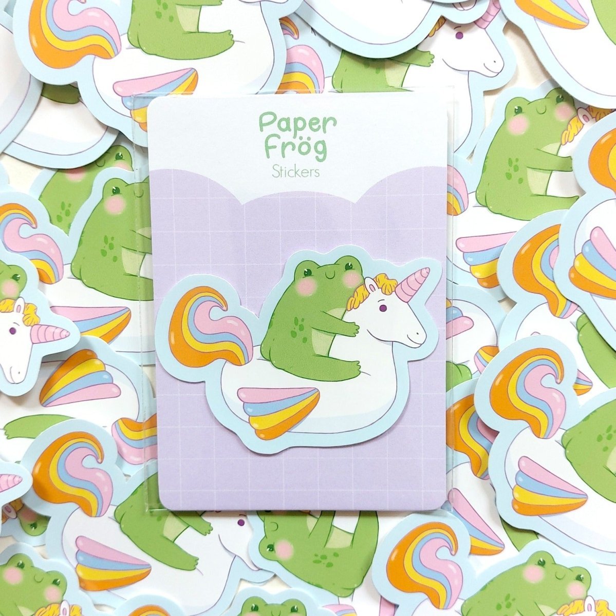 "Unicorn Froggy" glossy sticker - Paperfrog - Stickers