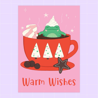 Warm Wishes from Froggy A6 Greeting Card - Paperfrog - Greeting Card