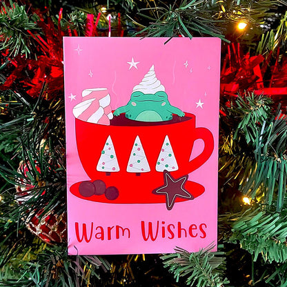 Warm Wishes from Froggy A6 Greeting Card - Paperfrog - Greeting Card